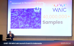 EHBT-50 mini lab launch event in Indonesia, AI diagnostics, IVD 