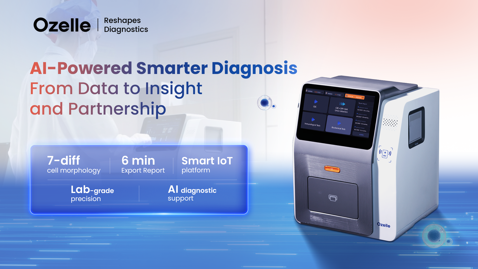 hematology, immunoassay, and biochemistry analysis， all in one, multi-testing，clinical practice