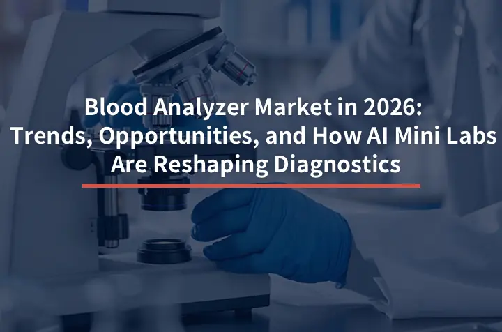 Le marché des analyseurs de sang en 2026 : tendances, opportunités et comment les mini-laboratoires d'IA remodèlent le diagnostic.
