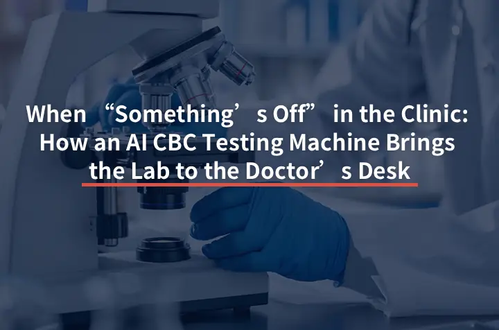 When “Something’s Off” in the Clinic: How an AI CBC Testing Machine Brings the Lab to the Doctor’s Desk